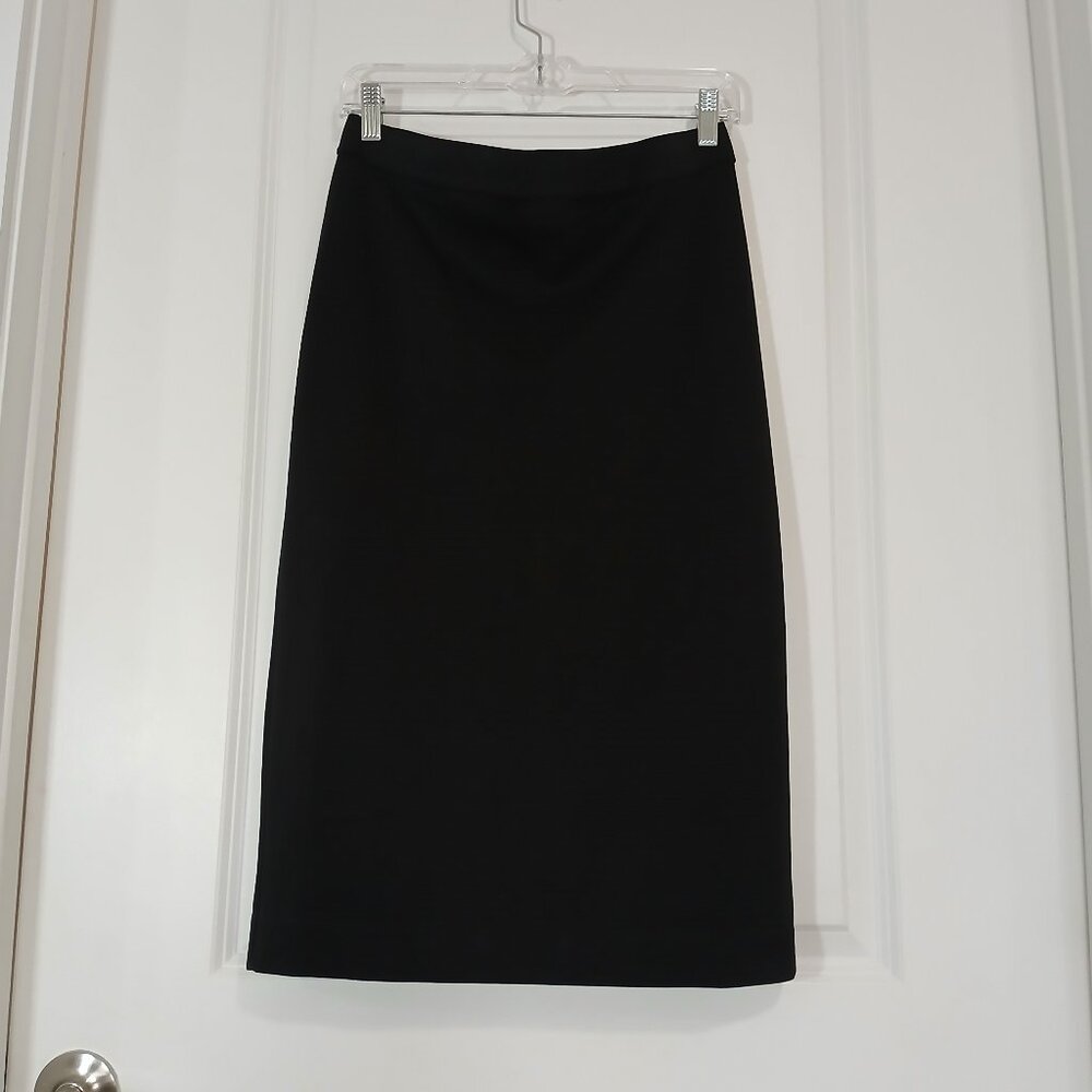 Alfani Pencil Skirt Women's Size S Black Stretch Back Zip Career Slim Fit